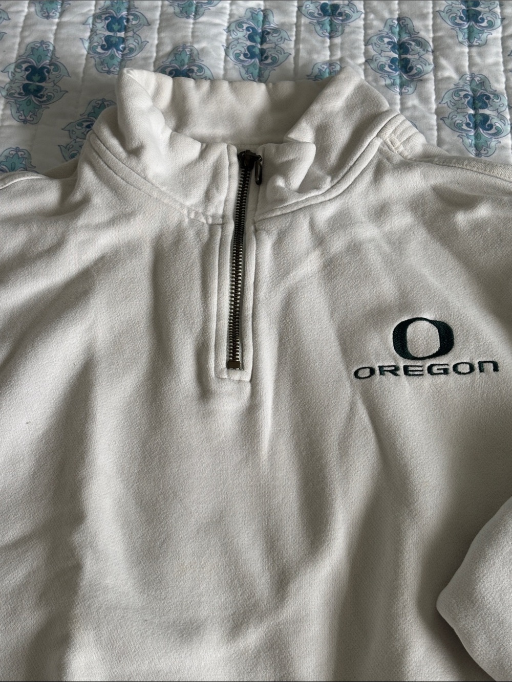 Oregon Ducks Golf Half Zip Fleece Large